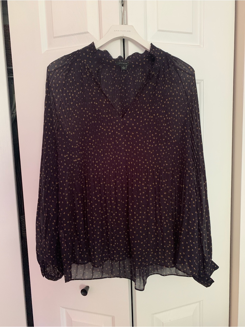 Ann Taylor Flowing Butterly Blouse